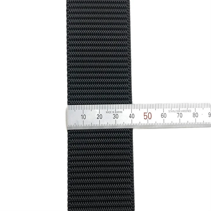 High Strength 40mm Black Woven Webbing